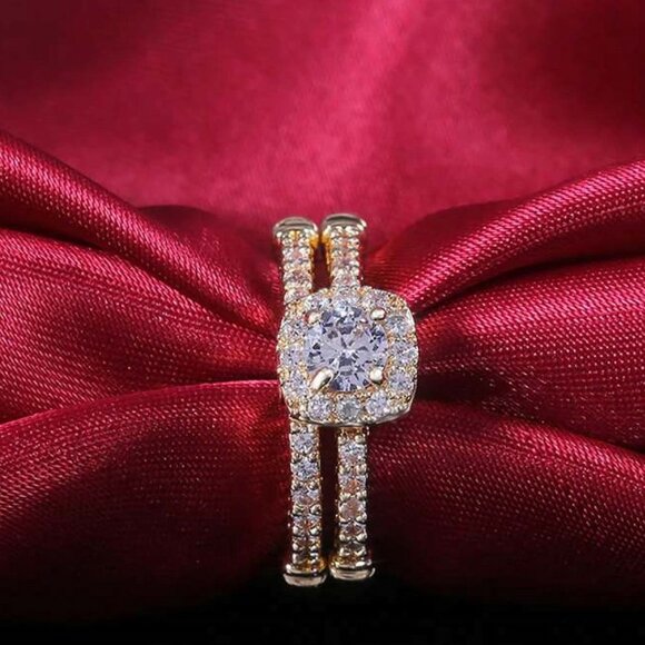 Grace Bridal Set - Solid Brass - AAA  Austrian CZ - Picture 6 of 8